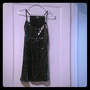 Black Sequin Dress